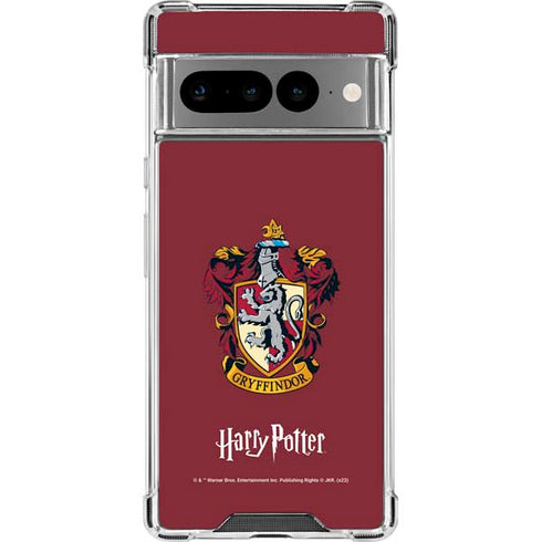 Wizarding World Harry Potter Gryffindor House Crest Google Pixel 7 Pro Clear Case